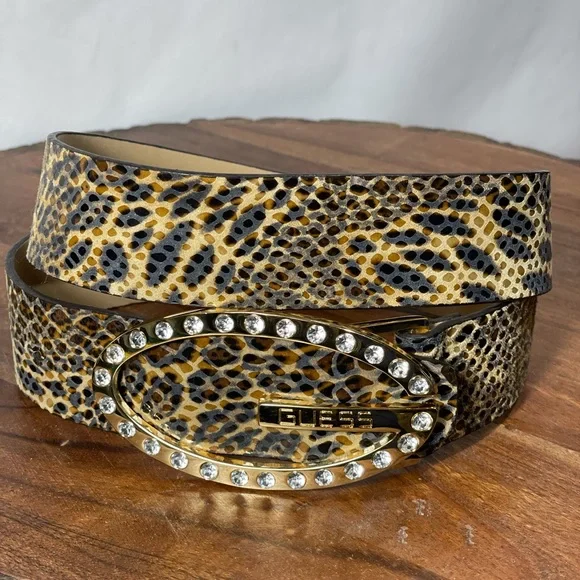 Guess | Accessories | Guess Leather Belt Snake Print Womens 